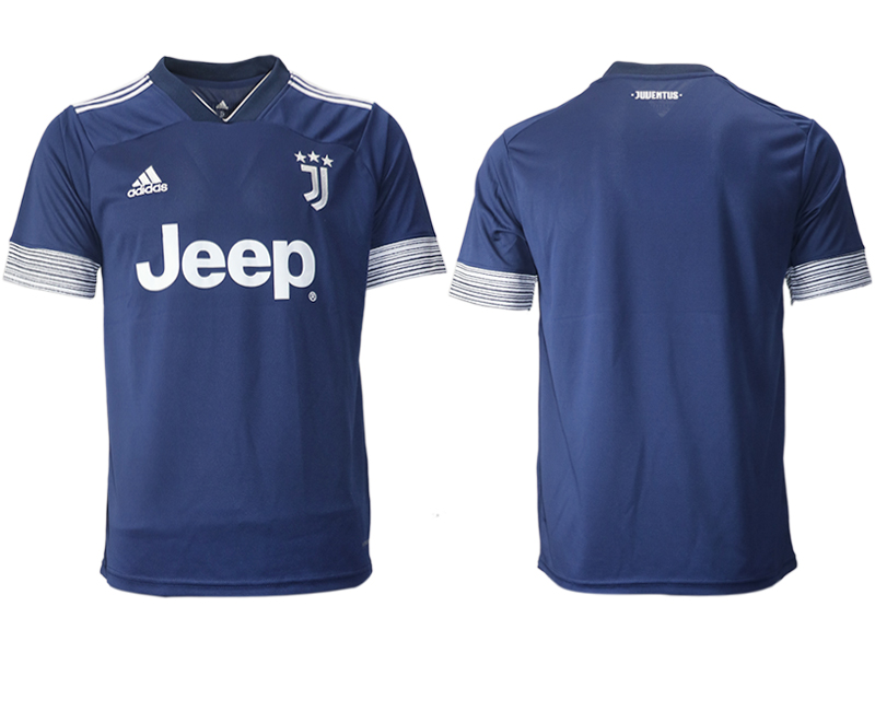Men 2020-2021 club Juventus away aaa version blank blue Soccer Jerseys->customized soccer jersey->Custom Jersey